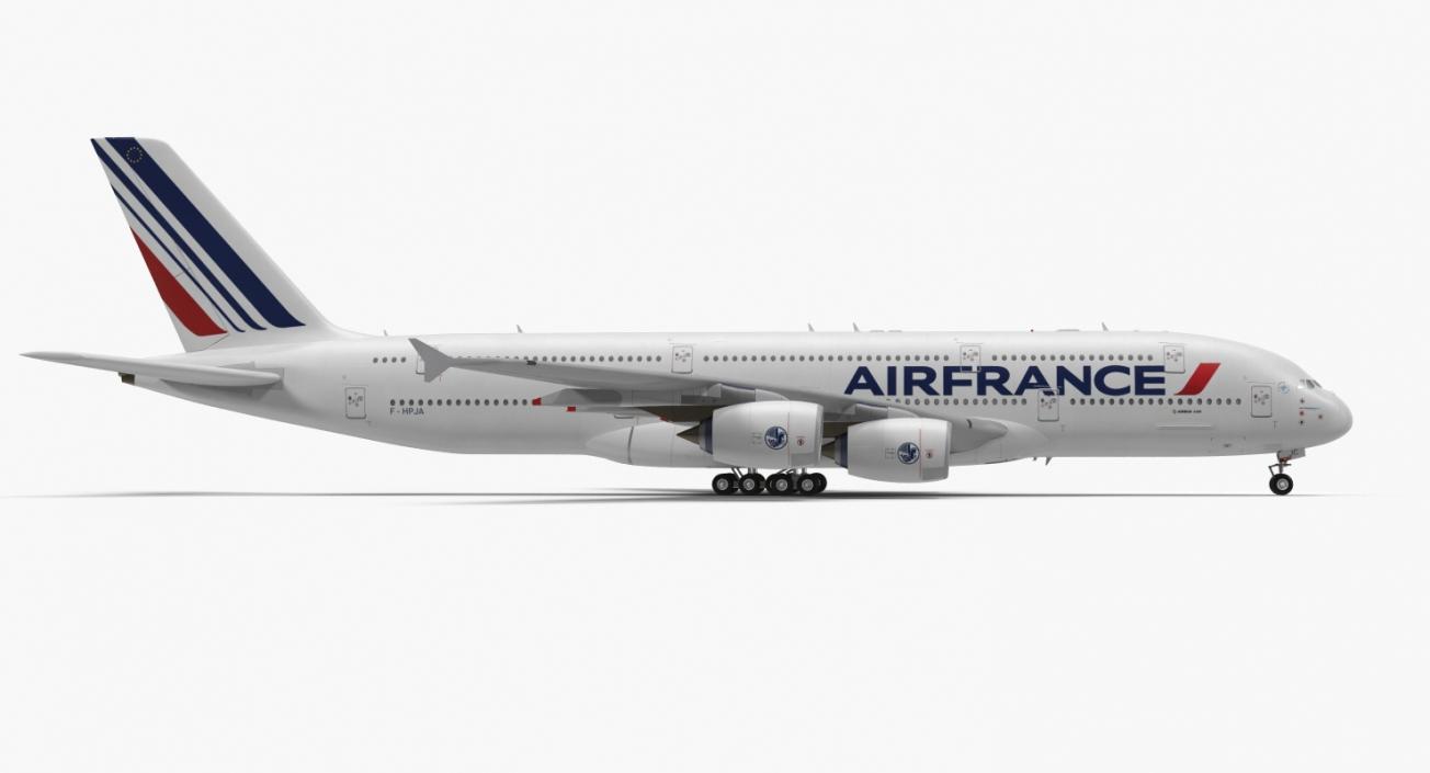 Airbus A380-1000 Air France 3D